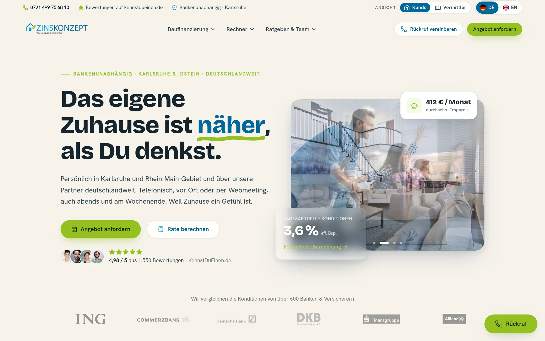 Zinskonzept, Desktop