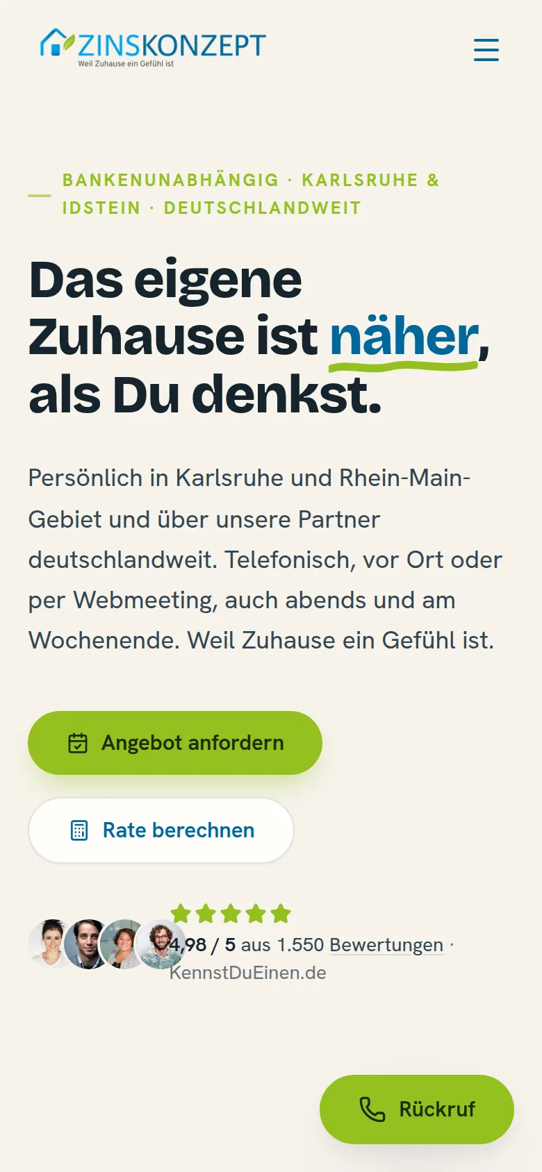 Zinskonzept, Mobile